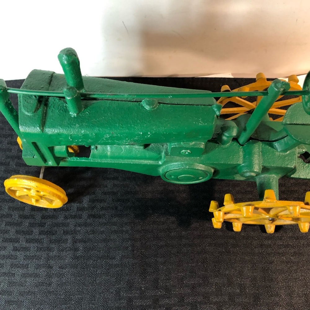 12” long Die cast Green and Yellow Toy Tractor Big!! - Picture 12 of 14